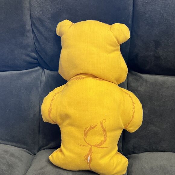 Care Bears Yellow Sunshine Bear Funshine Vintage 1980’s Hand Sewn Plush 12" - Picture 2 of 6